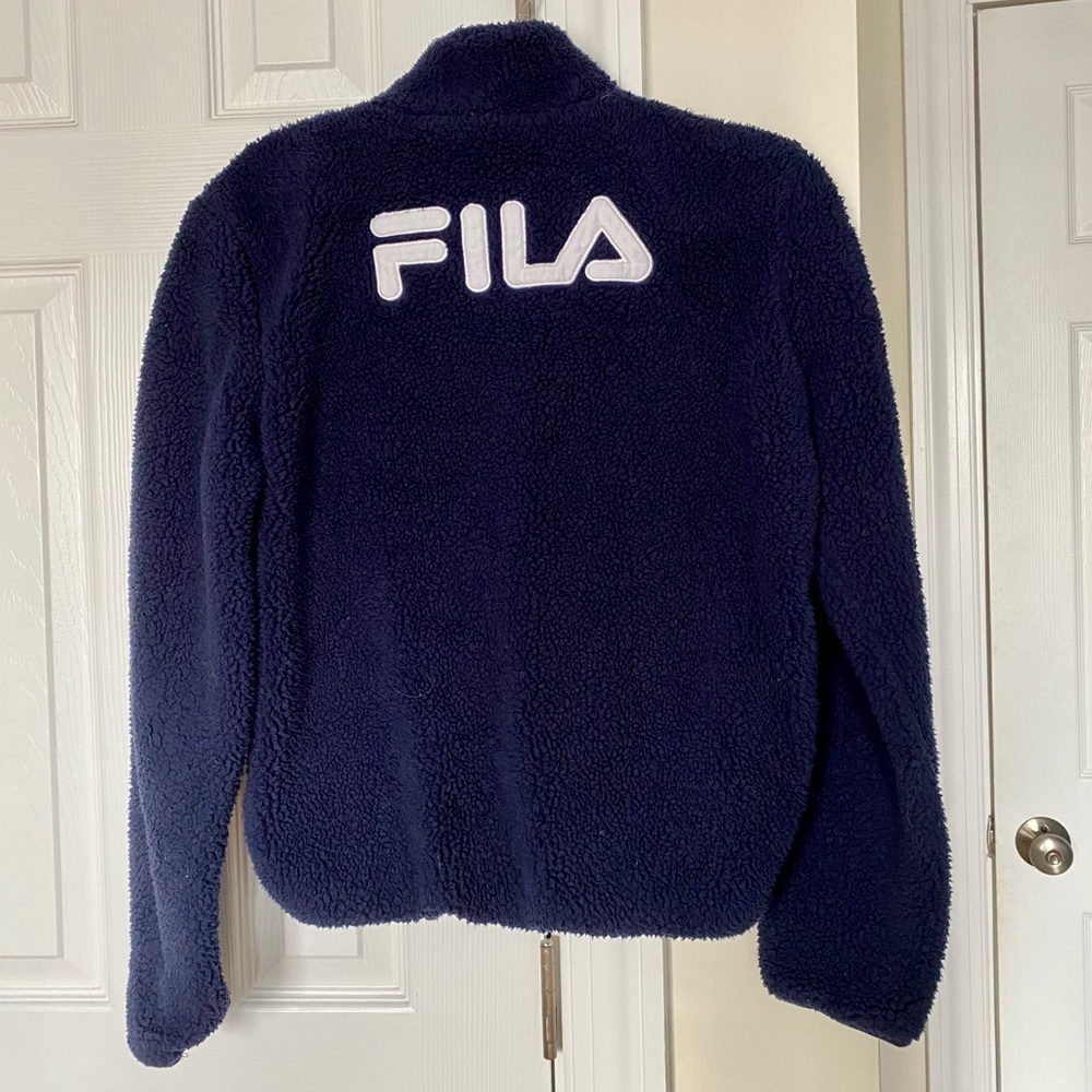 FILA zip up Sherpa jacket